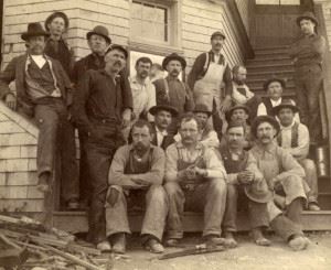 ”Workmen at hotel on Mt. Tam" ca. 1900&nbsp;Object ID 2020.7.19